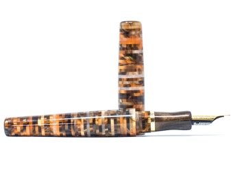Dublin Rocks 3 (Brass) Langley Loft Bespoke Fountain Pen JoWo/Bock #6
