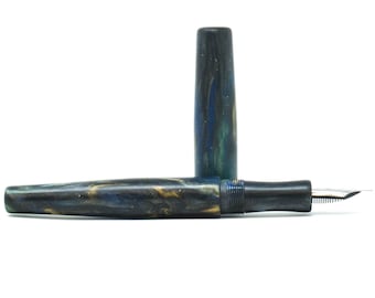 Dense Forest 2 Wiltshire Loft Bespoke Fountain Pen - Bock or JoWo #6 Nib, Gift Box