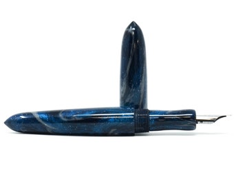 Stormy Night Sky Havana XL Grand Loft Bespoke Fountain Pen JoWo/Bock #6