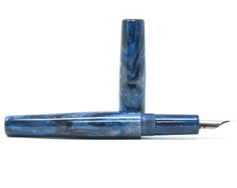 Stormy Night Sky XL Langley Loft Bespoke Fountain Pen - Bock or JoWo #6 Nib, Gift Box