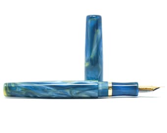 Starry Night 2 Wiltshire Loft Bespoke Fountain Pen - Bock or JoWo #6 Nib, Gift Box