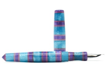 Unicorn Stripe 3 Skye Loft Skräddarsydd Reservoarpenna JoWo/Bock #6