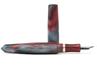 Red Planet Glenwood Loft Bespoke Fountain Pen - Bock or JoWo #6 Nib, Gift Box
