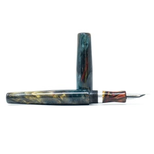 Carin Nebula 2 Wiltshire Loft Bespoke Fountain Pen - Bock or JoWo #6 Nib, Gift Box