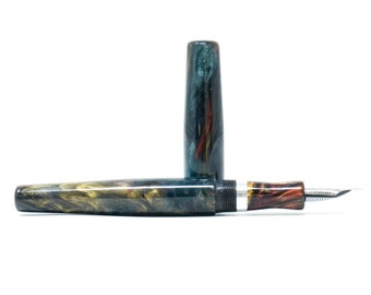 Carin Nebula 2 Wiltshire Loft Bespoke Fountain Pen - Bock or JoWo #6 Nib, Gift Box