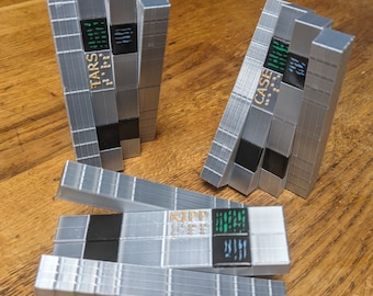 Interstellar Movie - TARS. CASE. & KIPP Robot Custom Model Figure 3D Printed Adjustable Collectable