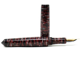 Tribute to 'Parker Vacumatic' Red Loft Bespoke Fountain Pen JoWo/Bock #6