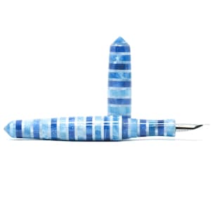 Summer Skies Spreadbury Loft op maat gemaakte vulpen - Bock of JoWo #6 penpunt, geschenkdoos