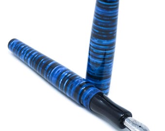 Tribute to 'Parker Vacumatic' Blue Loft Bespoke Fountain Pen JoWo/Bock #6