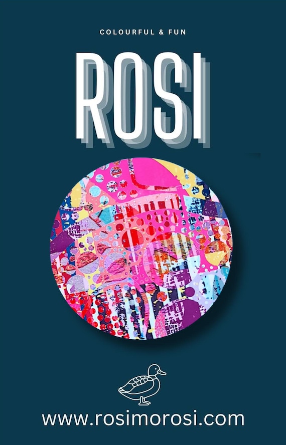 Colourful Brooch - Wearable Art - Statement Piece - Graffiti Pattern