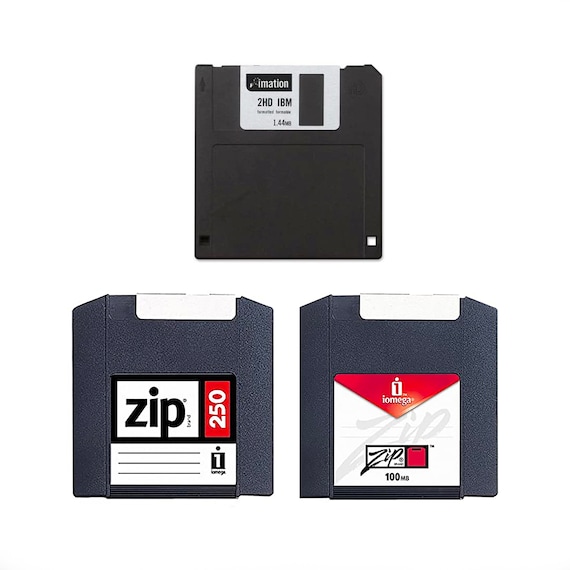 100MB & 250MB Zip Drive Floppy Disk Data Transfer to Digital Etsy