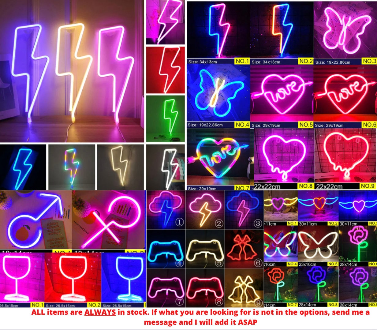 NEW, Neon Signs, Led Sign, Neon Butterfly, Neon Art, Unicorn Rainbow Banana  Cactus Cloud, Dorm Room Sign, Neon Sign Bedroom, Wedding Sign -  Norway