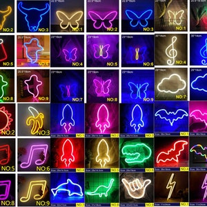 Enseigne lumineuse au néon, enseigne LED, lumières pour la décoration murale, veilleuse pour chambre à coucher, chambre d’enfant, enseigne de bar au néon, néon