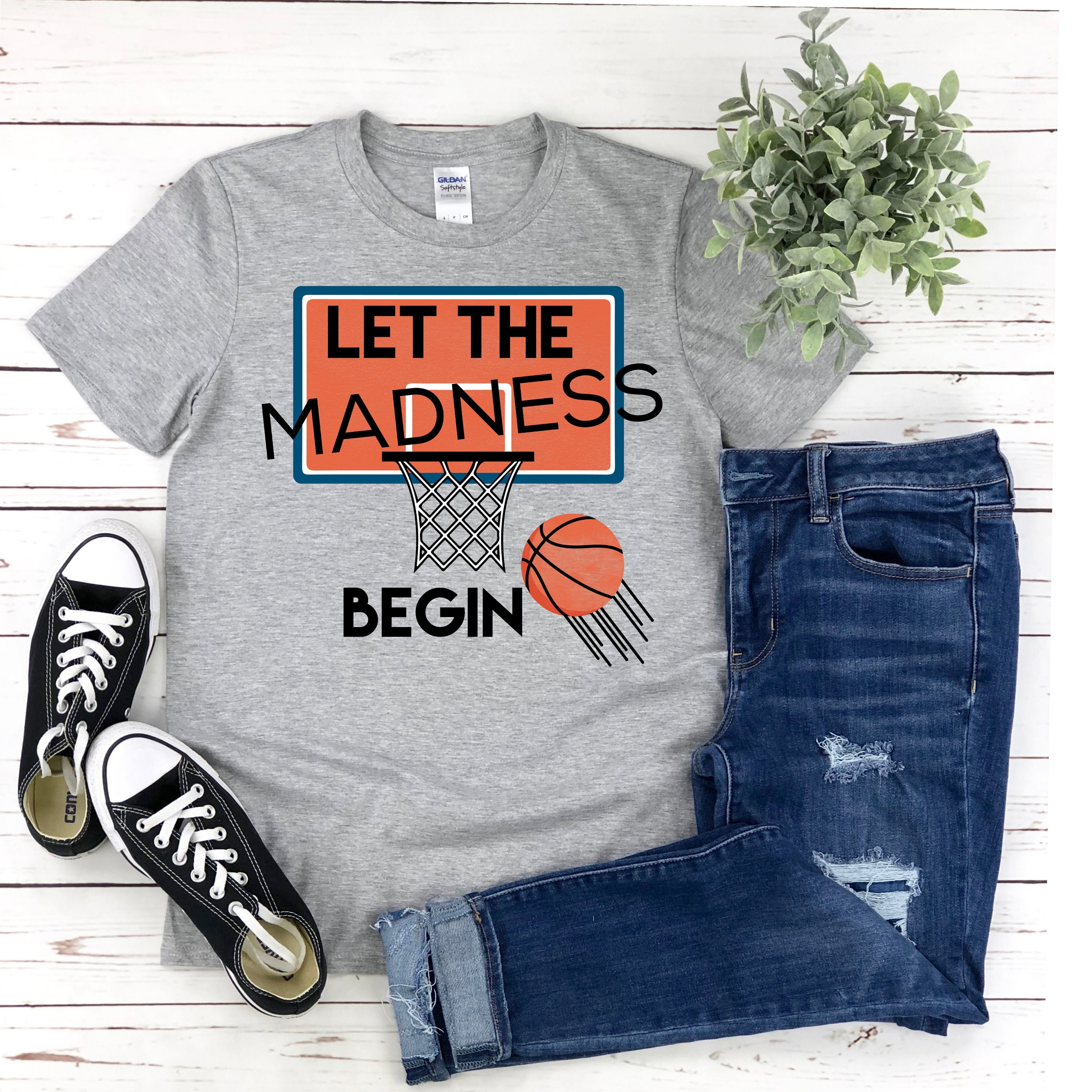 March Madness Shirt Let the Madness Begin Basketball Shirt Etsy