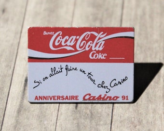 Coca-Cola accessory pin - Red and whrite soda badge pin