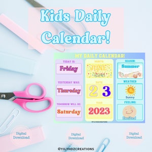 Calendario de educación en el hogar - Calendario Montessori - Calendario del aula - Calendario familiar - Cuadro de sentimientos - Calendario para niños pequeños - Calendario preescolar