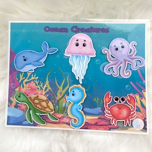 Sea Animals - Sea Creatures - Ocean Creatures Printable - Matching - Under The Sea Printable - Preschool Activity - Toddler Activity