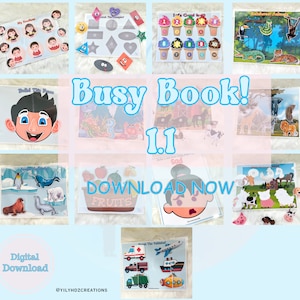 Preschool Learning Binder - Toddler Learning Folder - Busy Binder For Kids - Preschool Binder Printable - Preschool Learning - Busy Binder