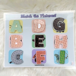 Alphabet Learning - Alphabet Activity For kindergartener And Preschooler - Alphabet Activity - Beginning Sounds Activity - Animal Alphabet