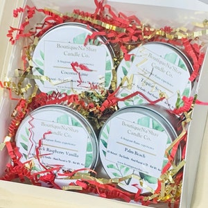 Candle Sampler - 4 Piece Soy Candle Set | Candles | Candle Gift Set | Gift Box | Gift Set | Gifts for her | Sister gift | Best friend gift