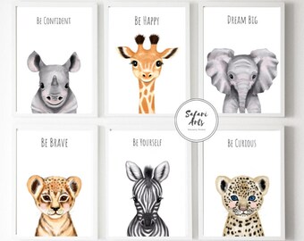 safari baby animal prints