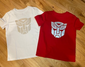 Transformers Autobot Tee Transformer Birthday Tee Personalized Tee