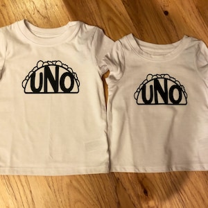 UNO | First Birthday Shirts | Taco Themed Birthday | Fiesta Birthday | 1st Birthday | UNO 1