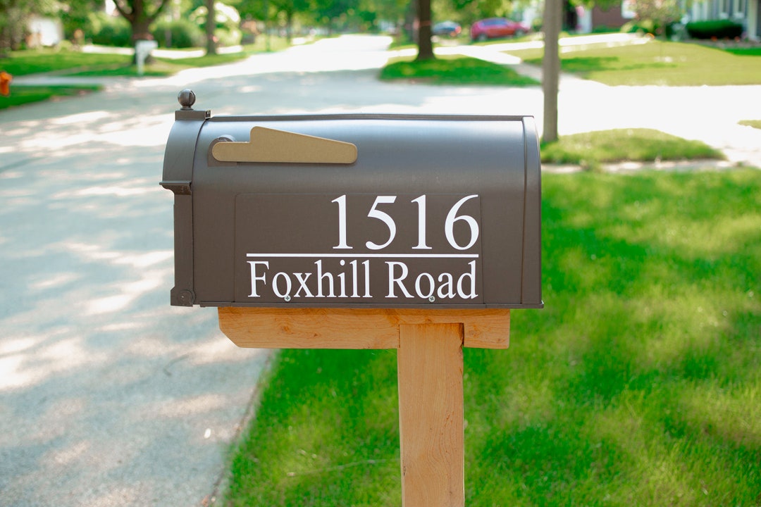 Outdoor Decal Mailbox Decal Mailbox Sticker Street Etsy