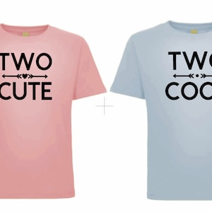 2歳の誕生日Tシャツ - クールな2枚/かわいい2枚