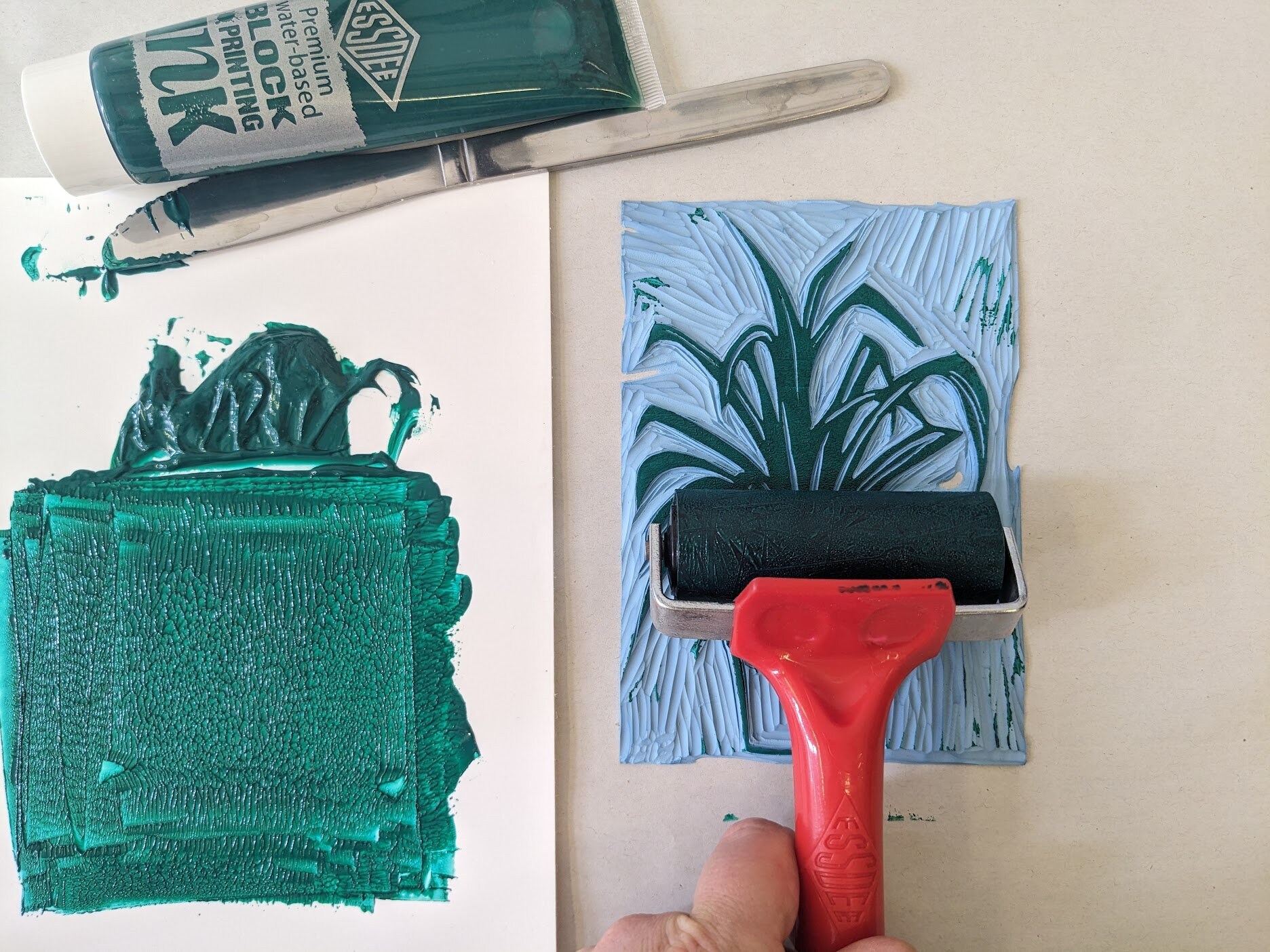 Botanical Linocut Printing Kit Etsy UK