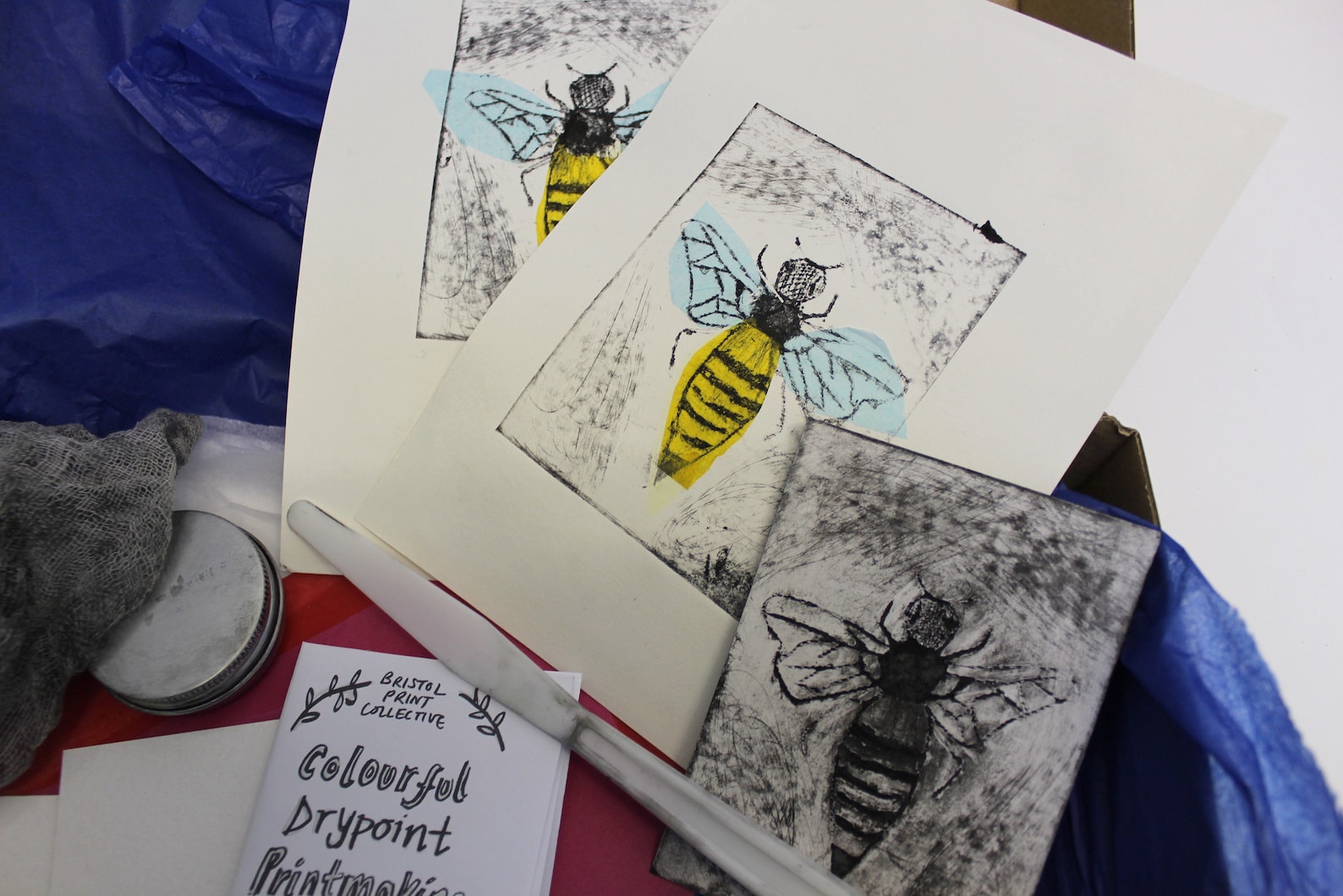 Colourful Drypoint Printmaking Kit Etsy