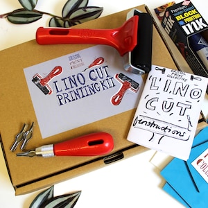 Linocut & print premium kit with 4 ink colours – Clever Hands