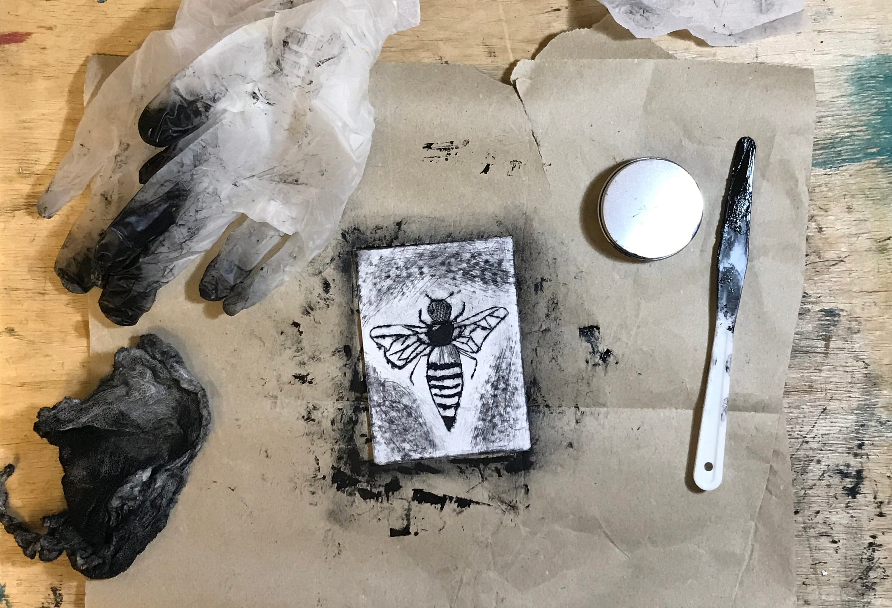 Colourful Drypoint Printmaking Kit Etsy