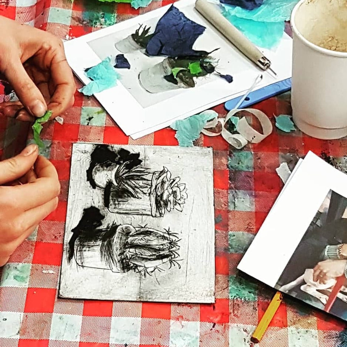 Colourful Drypoint Printmaking Kit Etsy