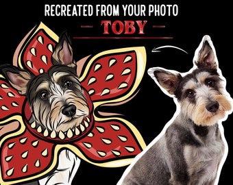 Halloween Pet Portrait/ Spooky Dog Cat Digital Artwork/ Personalised Pet Art/ Custom Funny Pet Portrait/ Halloween Pet Portrait From Photo
