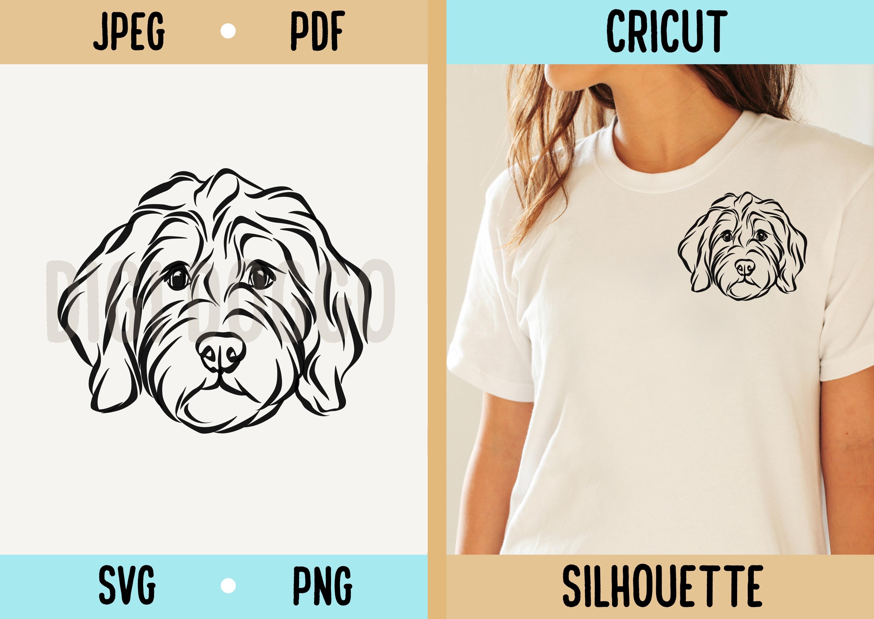 Cockapoo Outline SVG: Dog Line Drawing Vector (digital Download) - Etsy