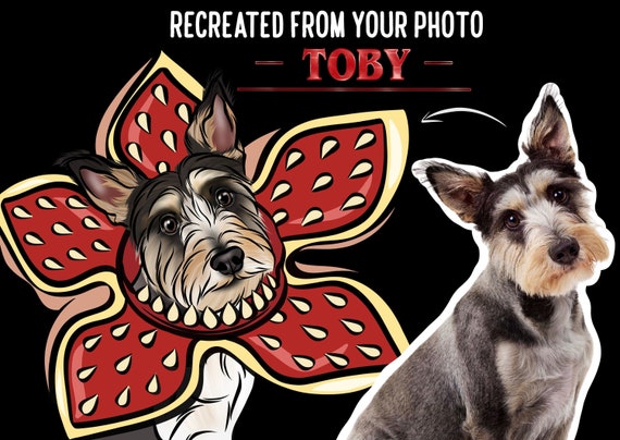 Halloween Pet Portrait/ Spooky Dog Cat Digital Artwork/ Personalised Pet Art/ Custom Funny Pet Portrait/ Halloween Pet Portrait From Photo