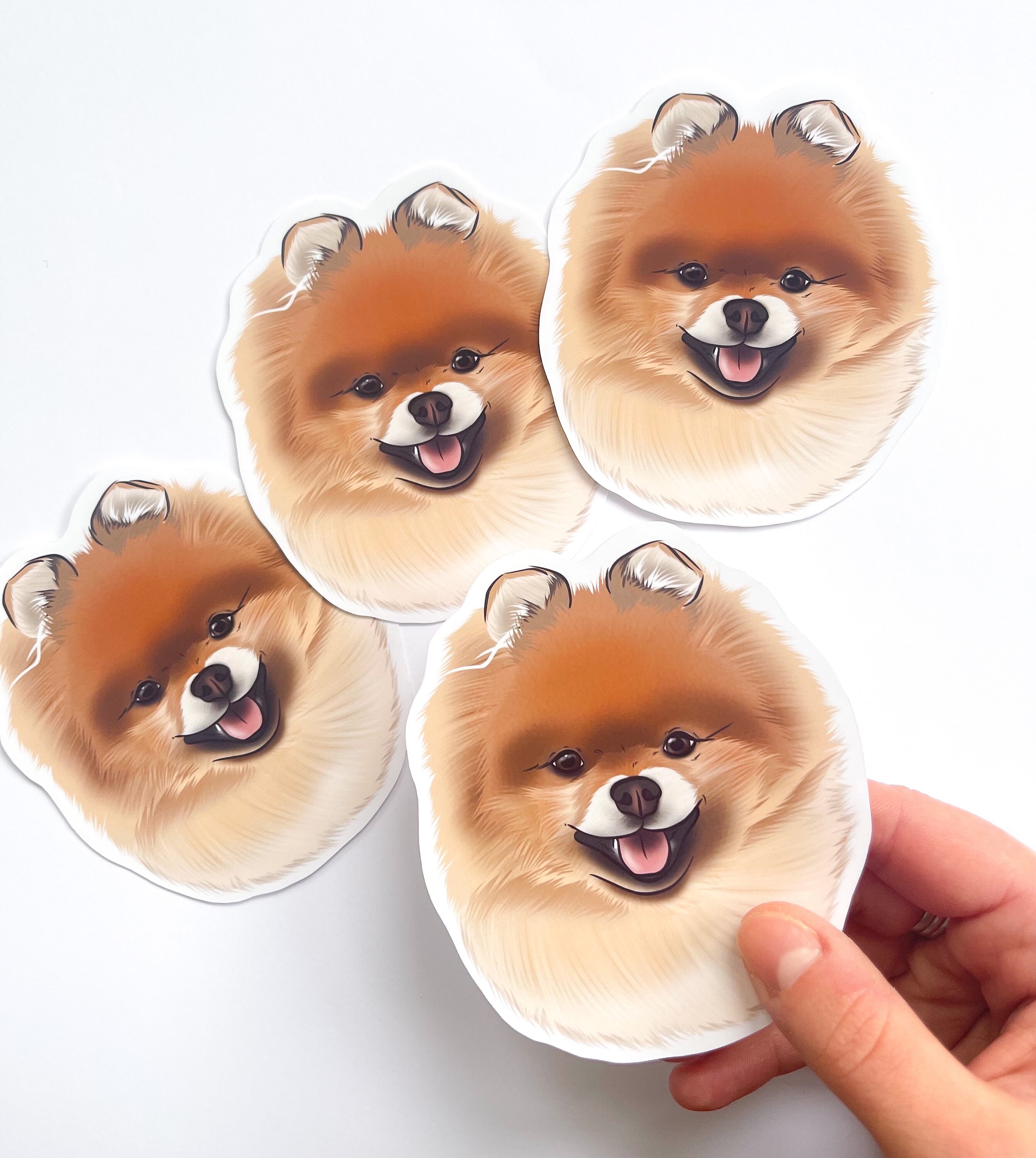 Pet Stickers Custom Personalised Die Cut Style Animal Drawing Etsy