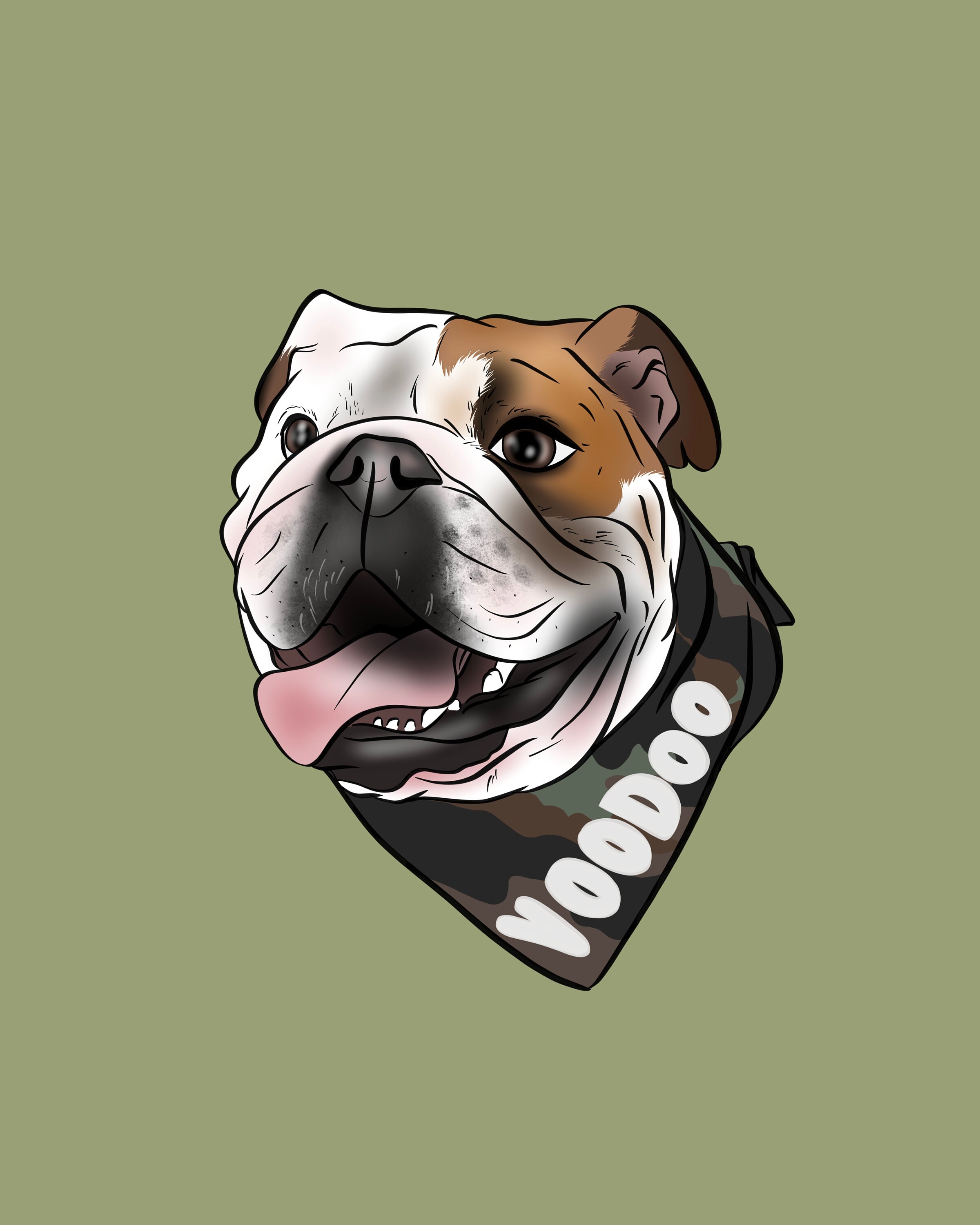 PET PORTRAIT Custom dog portrait Personalized gift Original | Etsy