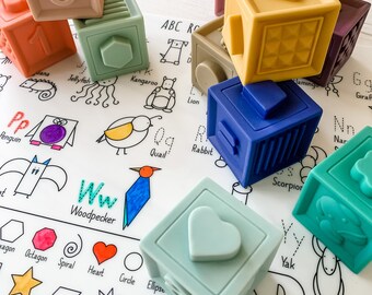 Reusable Colouring Mat A3 Size – ABC Roundup by Doodle Dat (an Erda Ally brand)