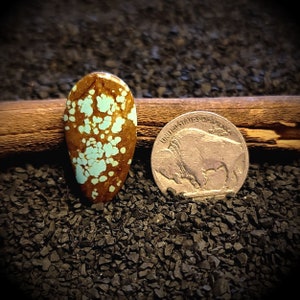 Number 8 Turquoise. Old Stock Turquoise Cabochon. 13 Carats. Nevada Turquoise. Real Turquoise. American High Grade Turquoise.