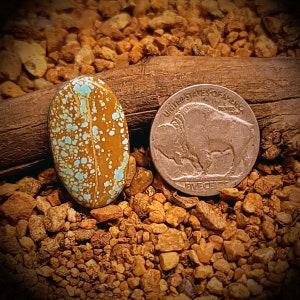 Number 8 Turquoise. Old Stock Turquoise Cabochon. 15.3 Carats. Nevada Turquoise. Real Turquoise.