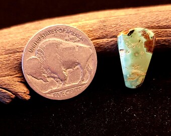 Royston Turquoise Cabochon, 6.95 Carat, Nevada Old Stock Gemstone