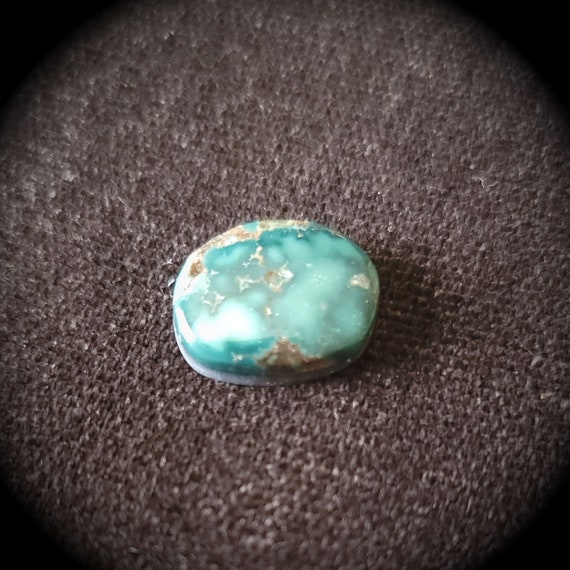 Rare Natural Damele Turquoise. Turquoise Cabochon. Green