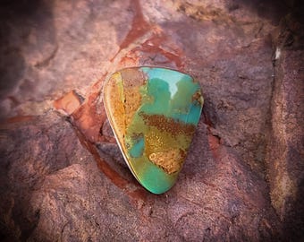 Natural Royston Web Turquoise High Grade Cabochon. 12.15 Carats. Old Stock Nevada Turquoise Cab.