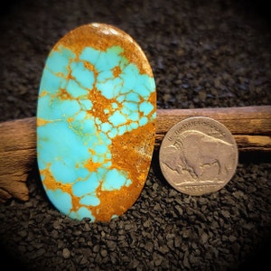 Turquoise Mountain Turquoise. Old Stock High Grade Turquoise Cabochon. 50.45 Carats. Arizona Gem Grade Turquoise. Real Turquoise.