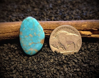 Turquoise Mountain Turquoise. Old Stock High Grade Turquoise Cabochon. 12.65 Carats. Arizona Gem Grade Turquoise. Real Turquoise.