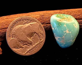 Royston Turquoise Cabochon, Nevada American Gemstone, 13.9 Carats