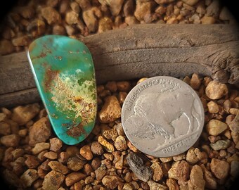 Royston Turquoise Cabochon, Old Stock High Grade Nevada Gemstone, 12.9 Carats