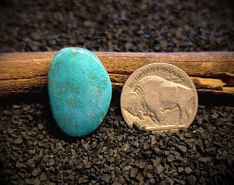 Turquoise Mountain Turquoise. Old Stock High Grade Turquoise Cabochon. 24 Carats. Arizona Gem Grade Turquoise. Real Turquoise.